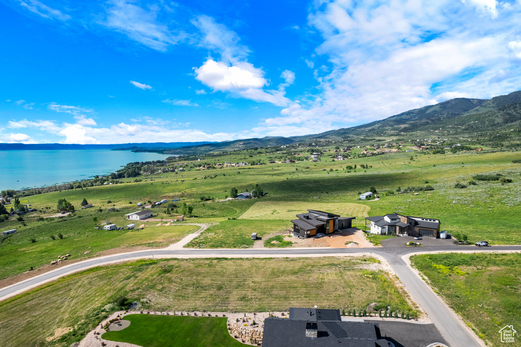 View of rural area with a water and mountain view