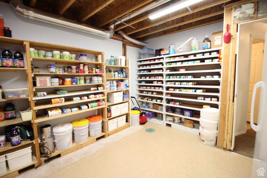 View of storage room