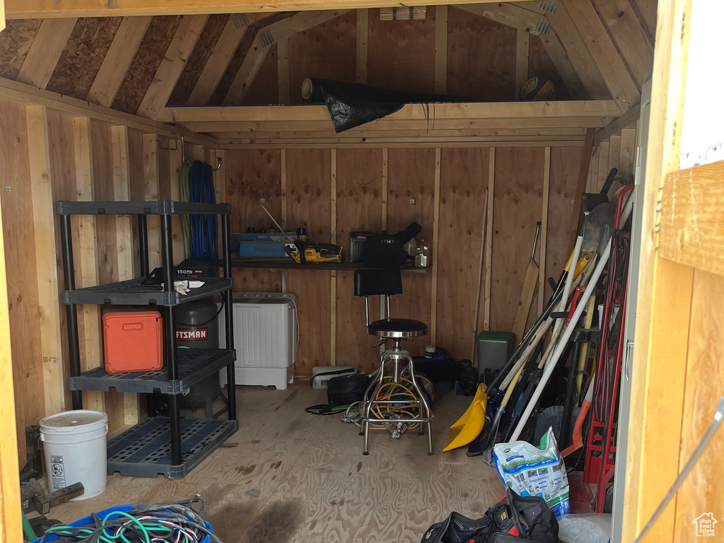 View of storage room