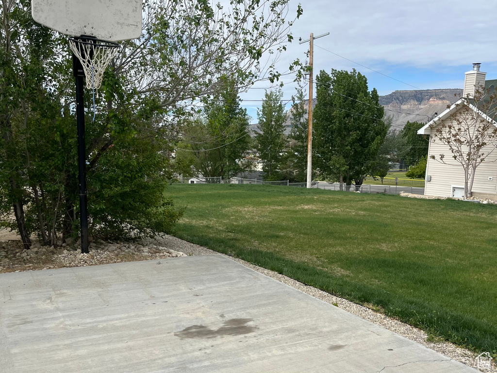 View of yard with a patio area