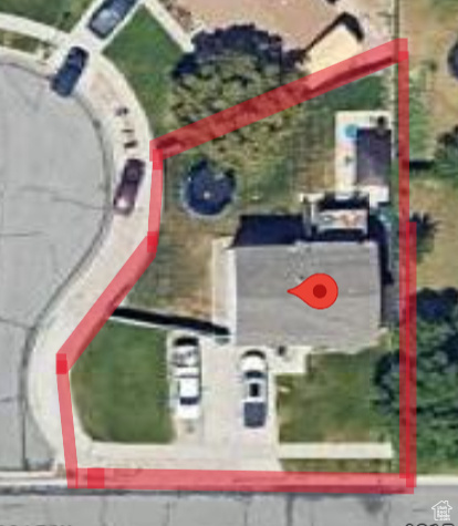 Map / location featuring property parcel outlined