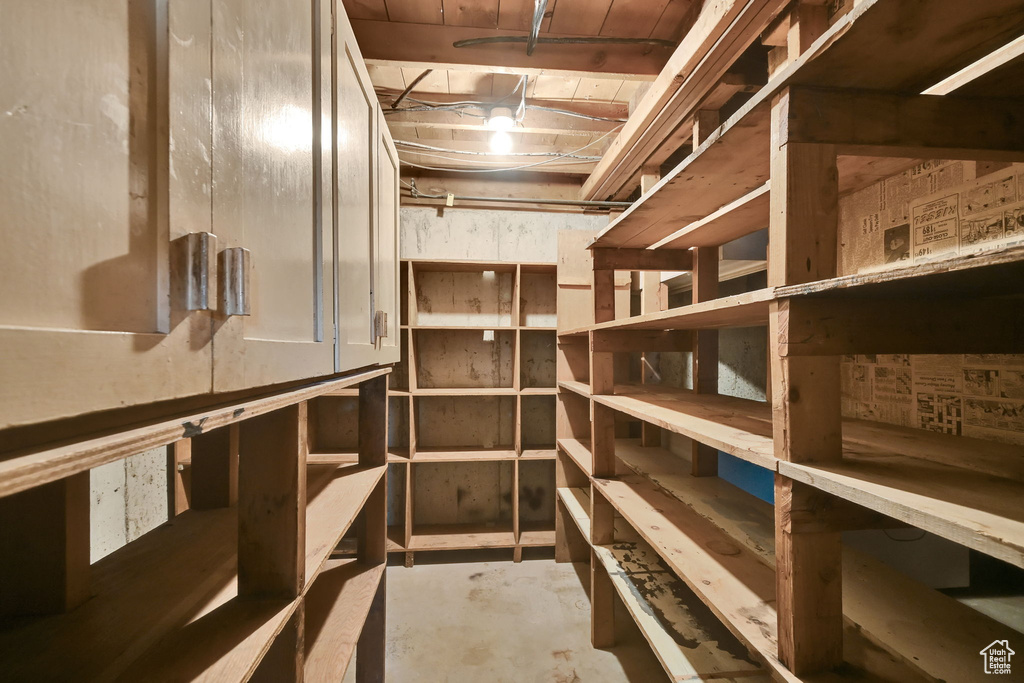 View of storage room