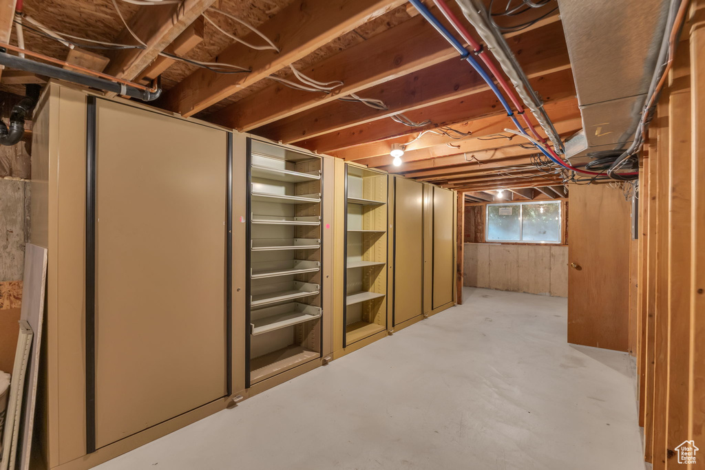View of basement