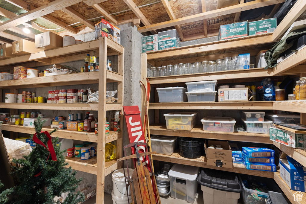 View of storage area