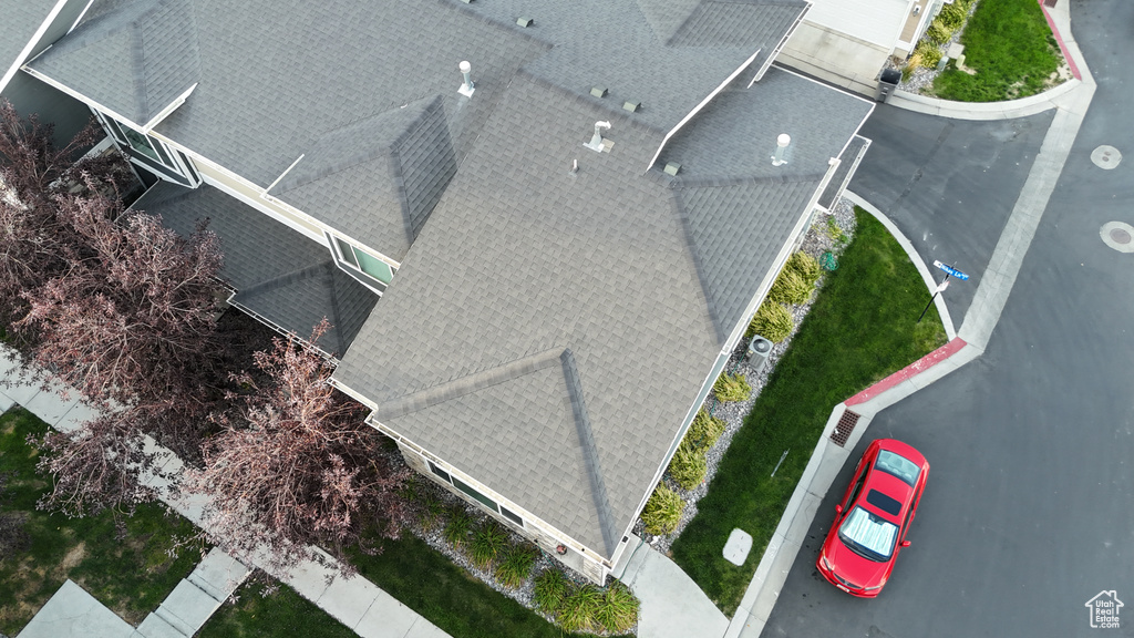 View from above of property