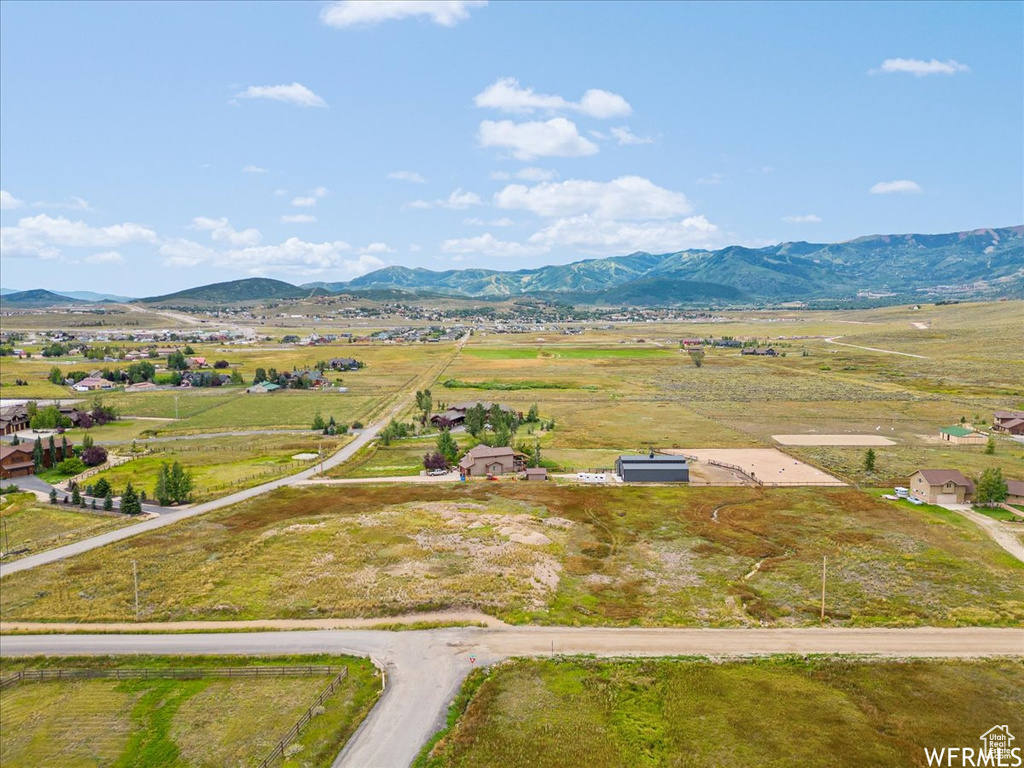 View of rural area featuring a mountainous background