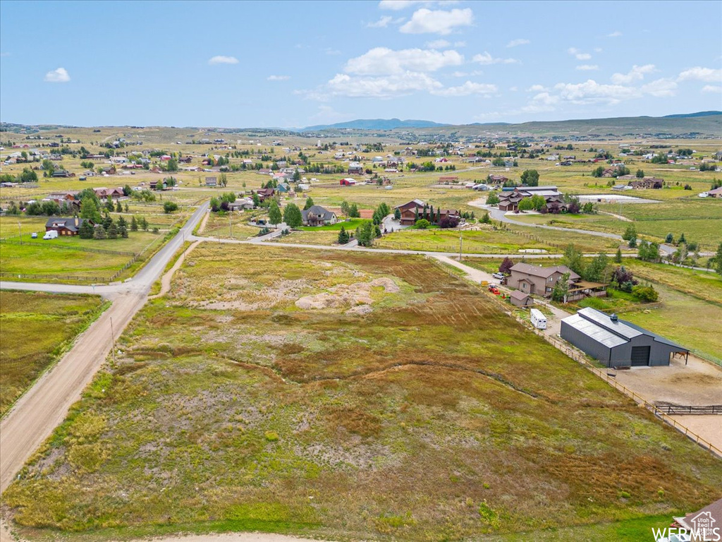 View of rural area featuring a mountain backdrop