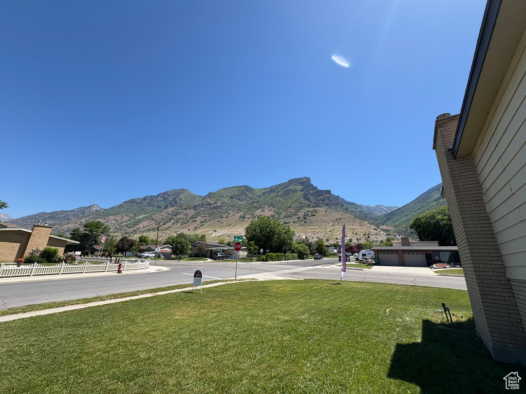 View of mountain background