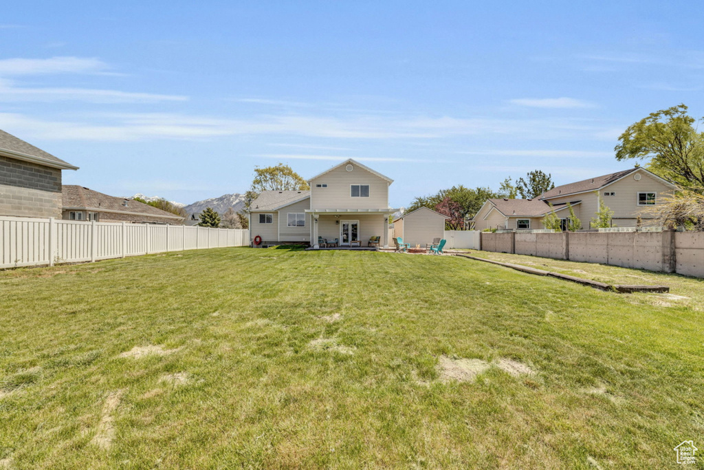 View of rear view of property
