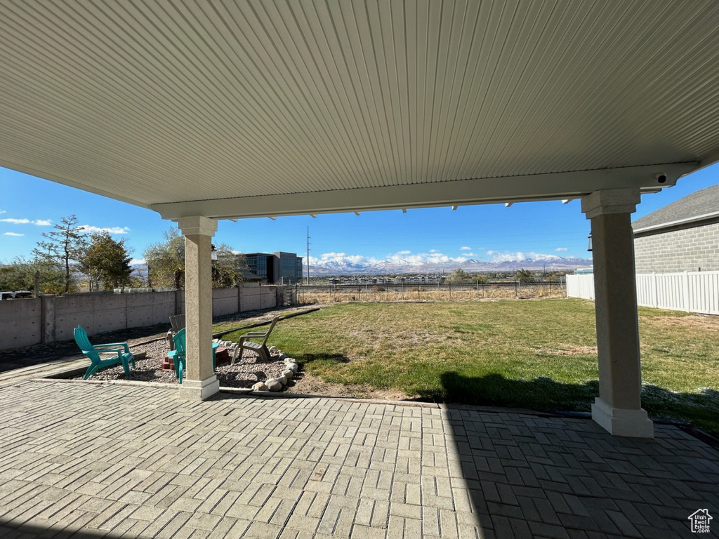 View of patio