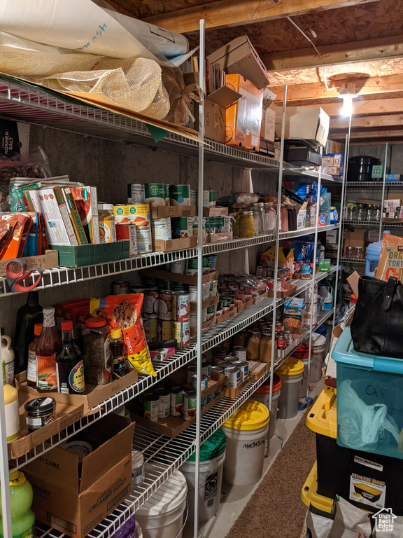 View of storage room