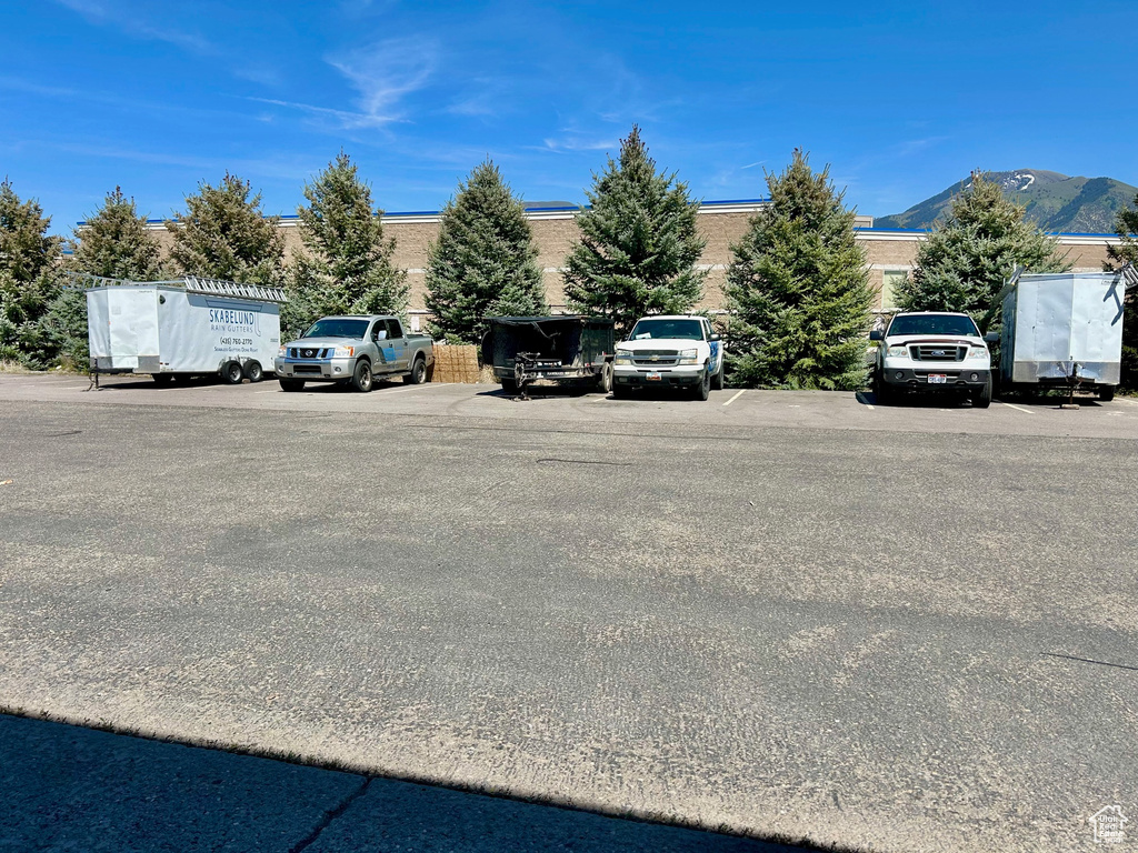 View of uncovered parking lot