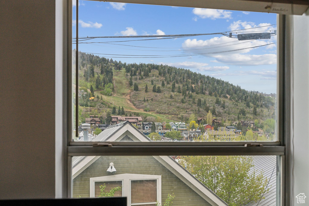 Detailed view of a mountain view