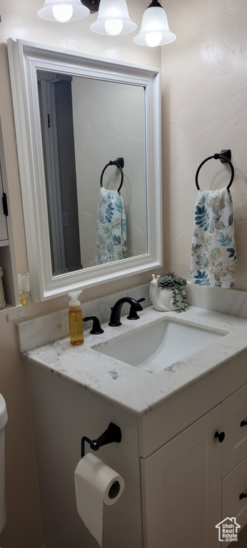 Bathroom featuring vanity