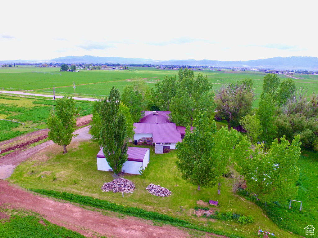 View of rural area featuring a mountain backdrop