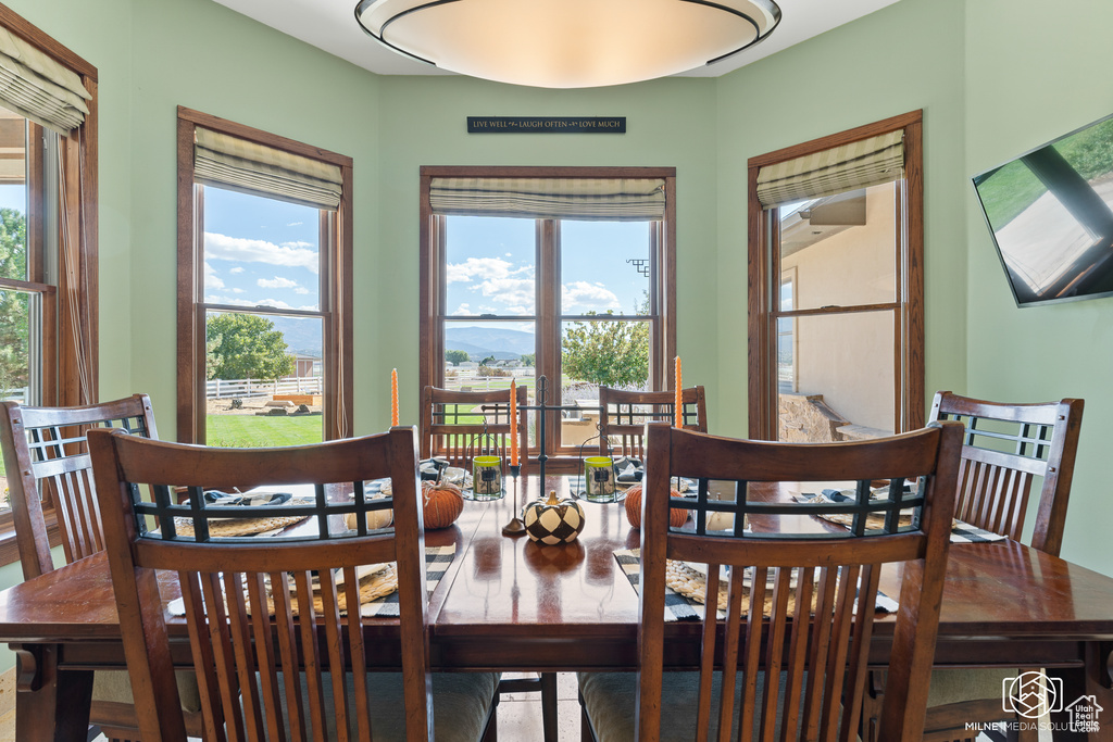 View of dining space