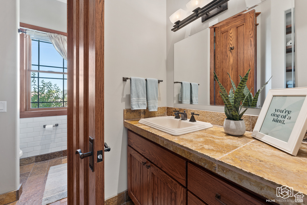 Bathroom with vanity