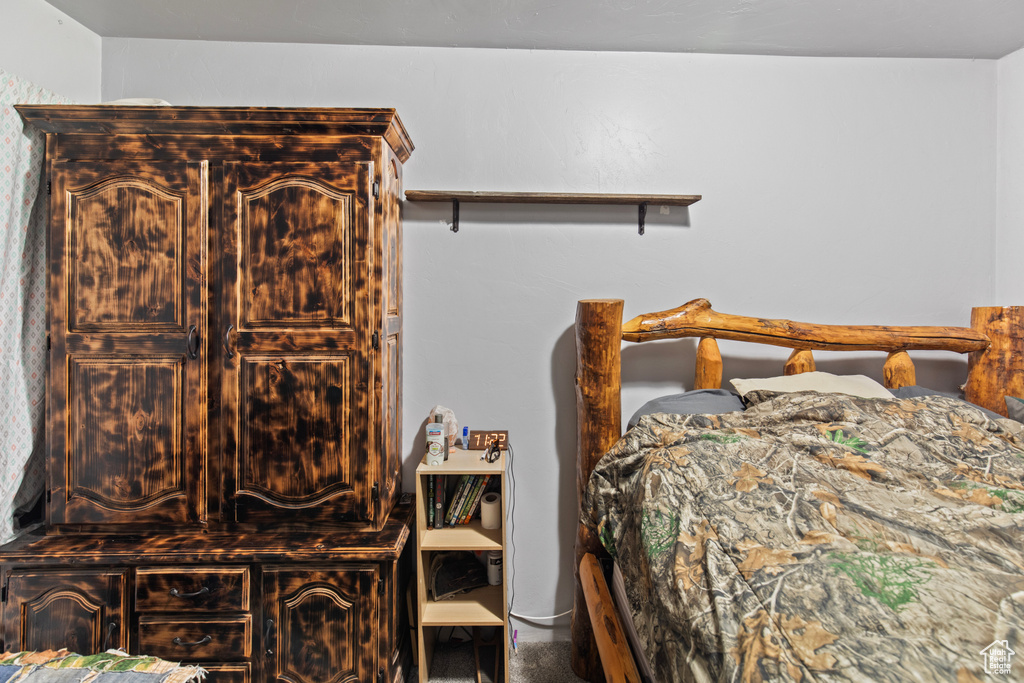 Bedroom featuring carpet flooring