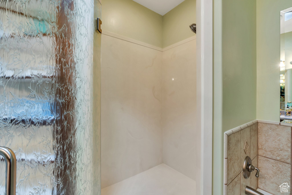 Bathroom with a shower