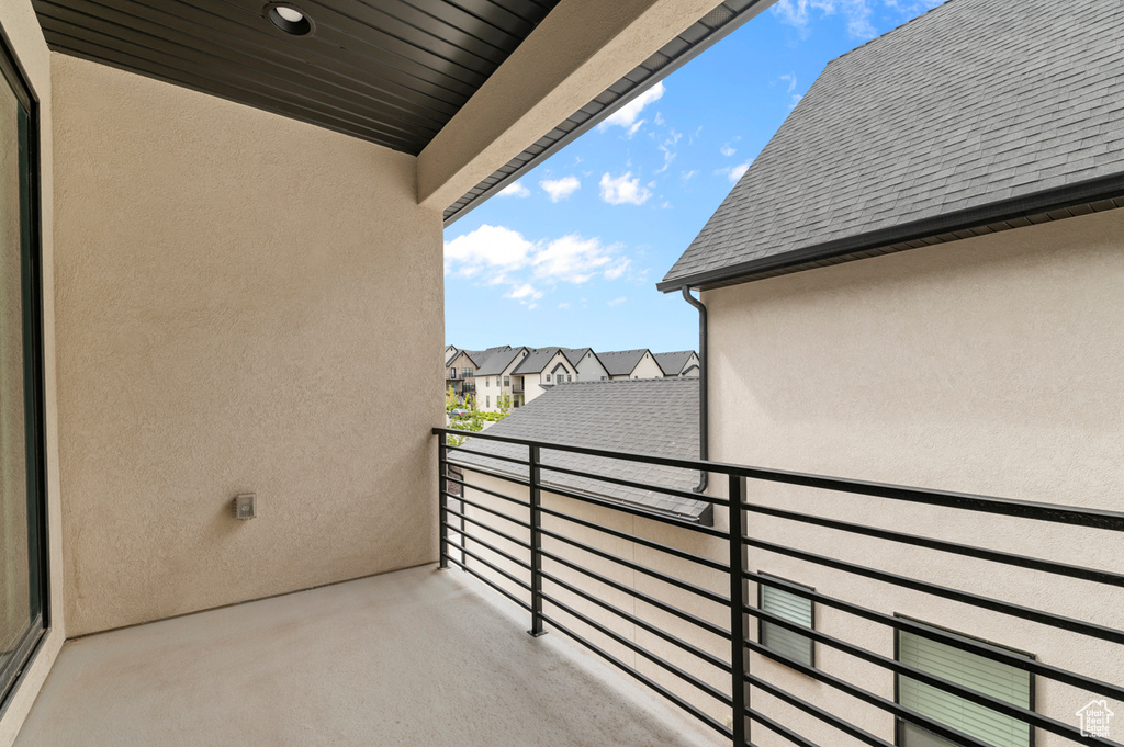 Balcony with a residential view