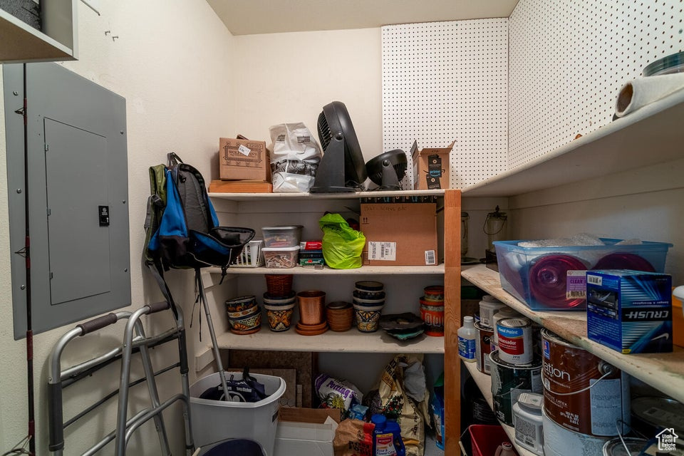 Pantry with electric panel