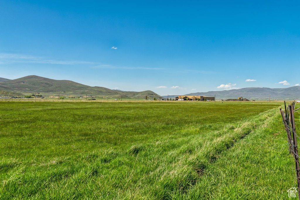 Mountain view featuring rural landscape and agricultural land