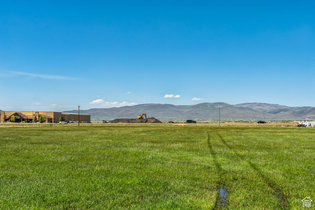 Mountain view featuring rural landscape