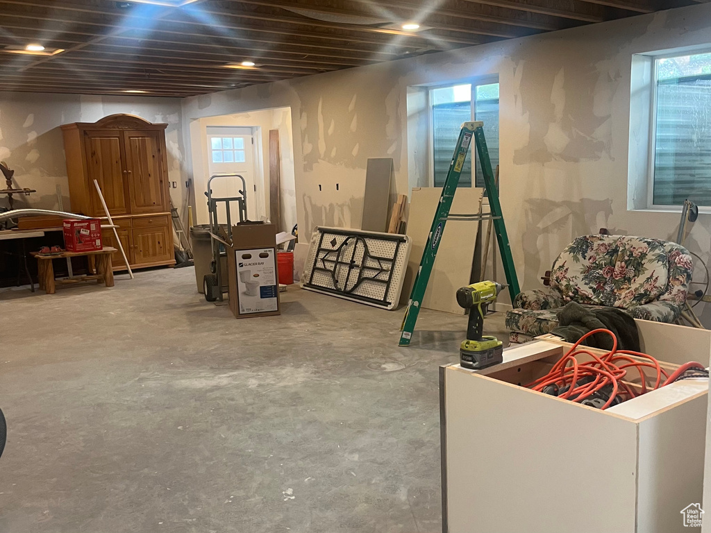 View of basement