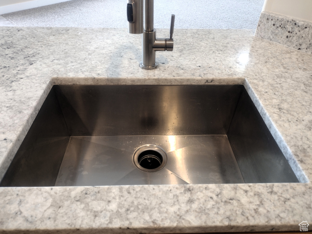 Kitchen view of a sink
