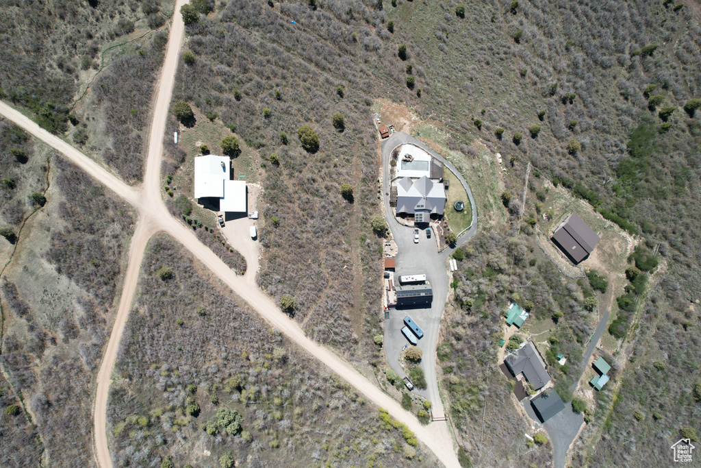View of property location featuring a desert landscape and property parcel outlined