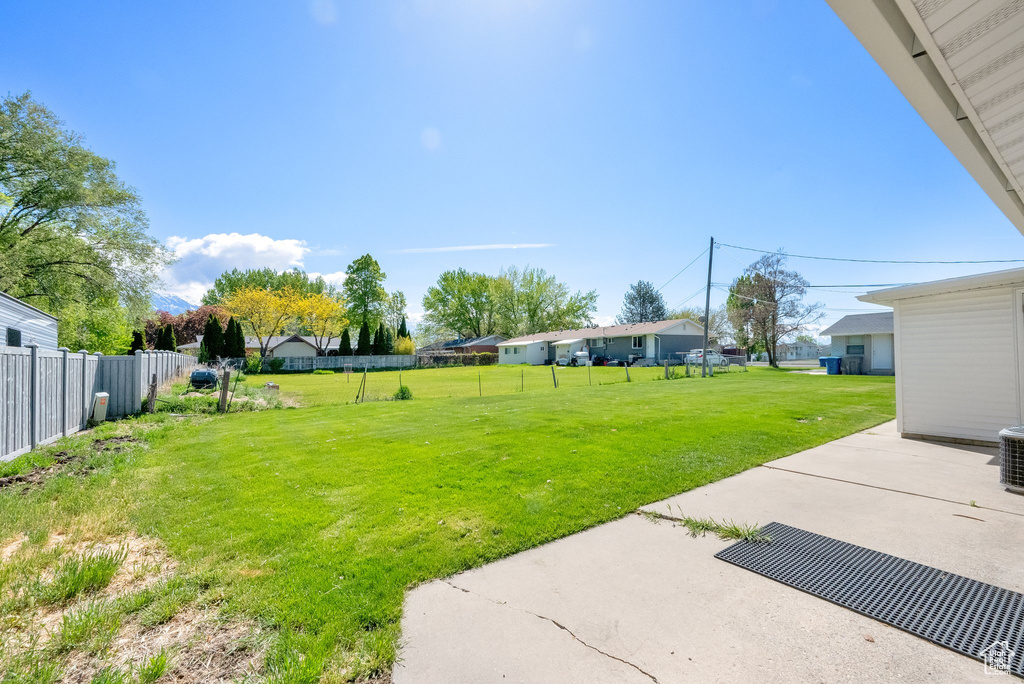 View of yard featuring a patio area