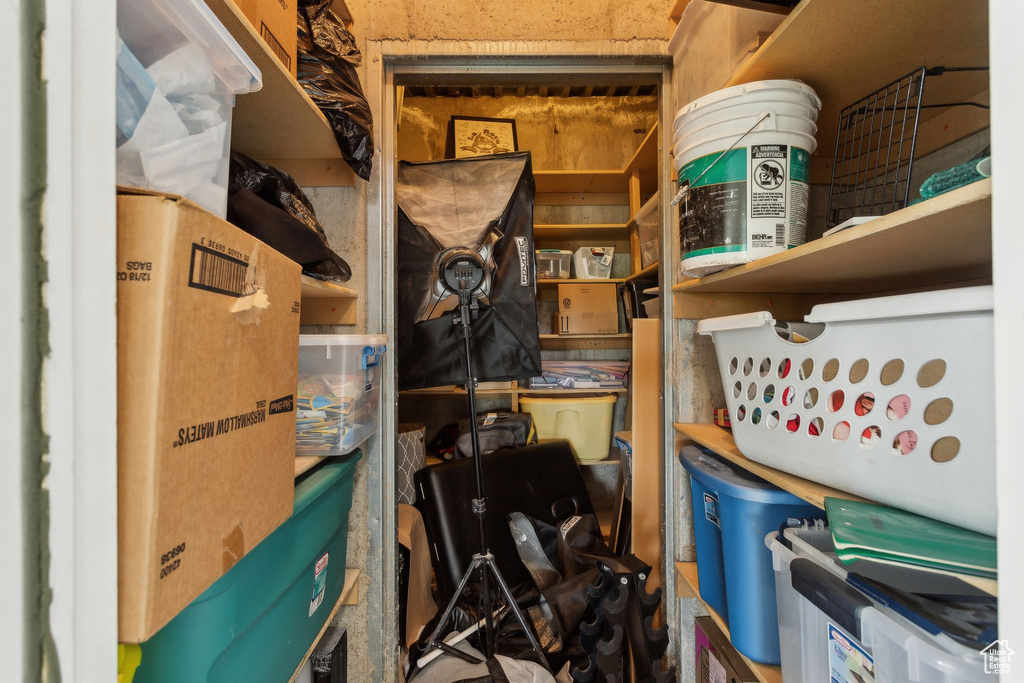 View of storage room