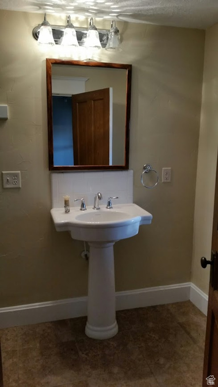 Bathroom with baseboards
