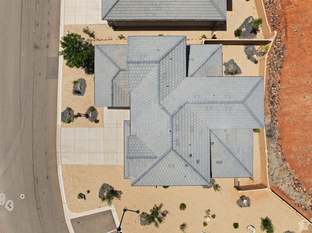 View from above of property