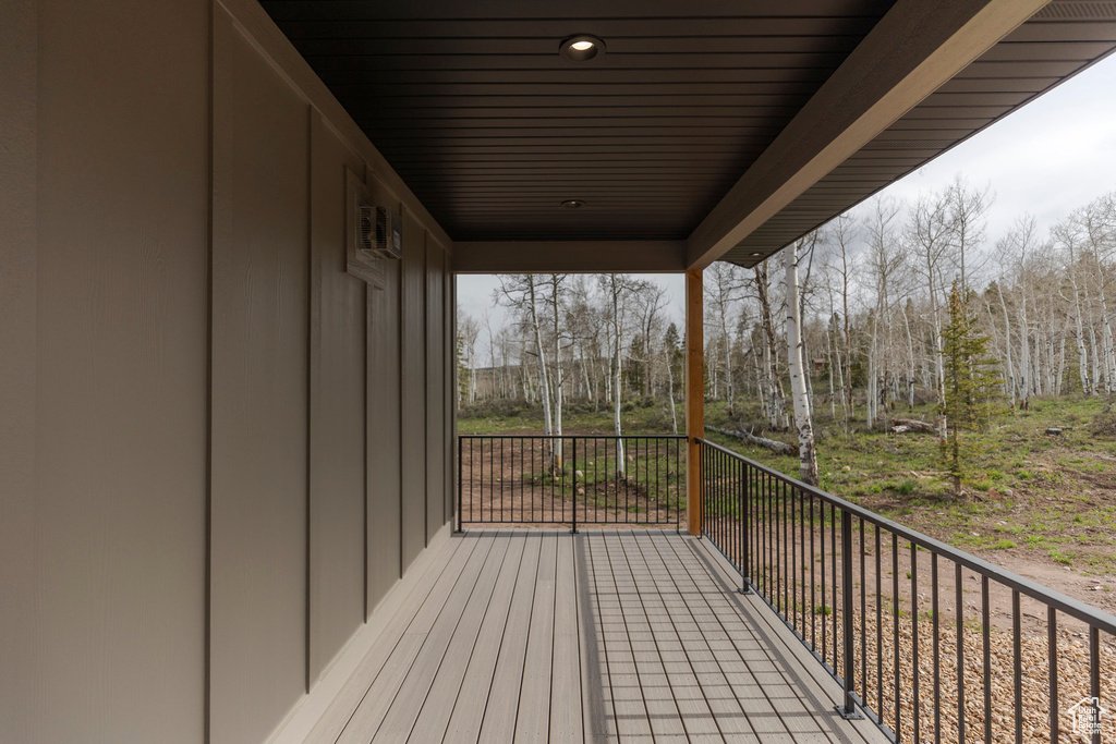 View of wooden terrace
