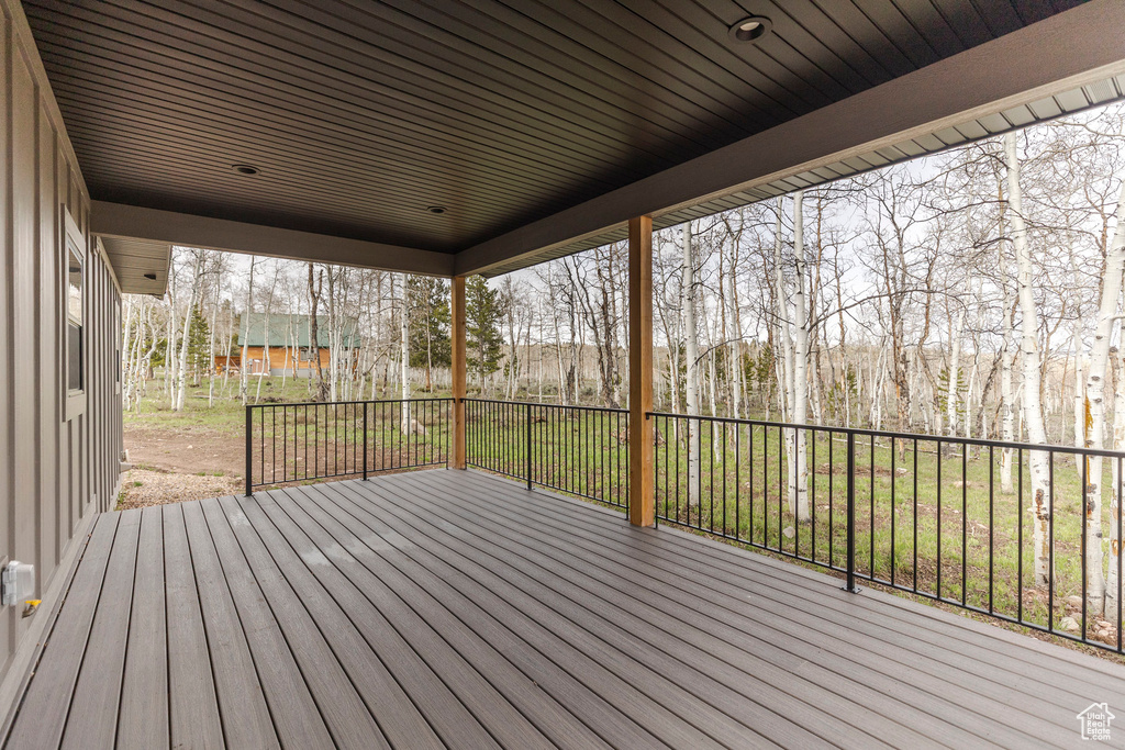 View of deck
