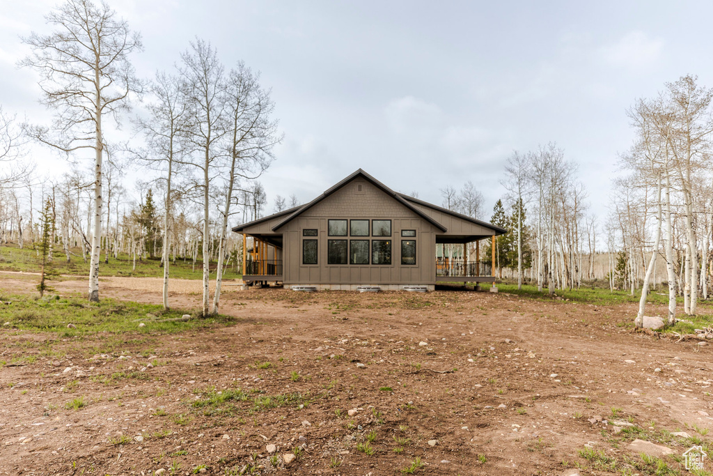 View of back of property