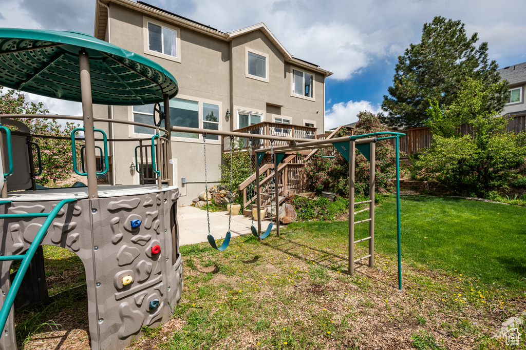 View of jungle gym