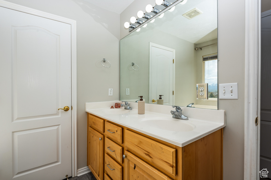 Bathroom with double vanity