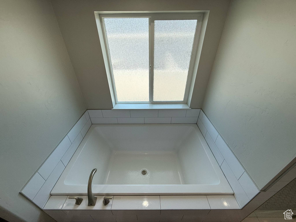 Bathroom with a garden tub