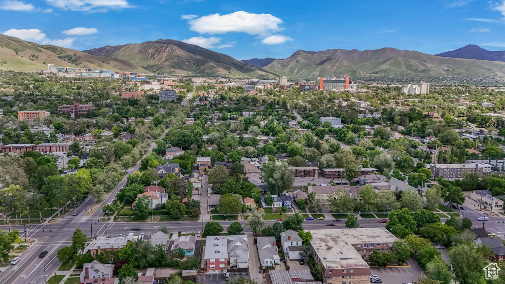 Drone / aerial view of mountains