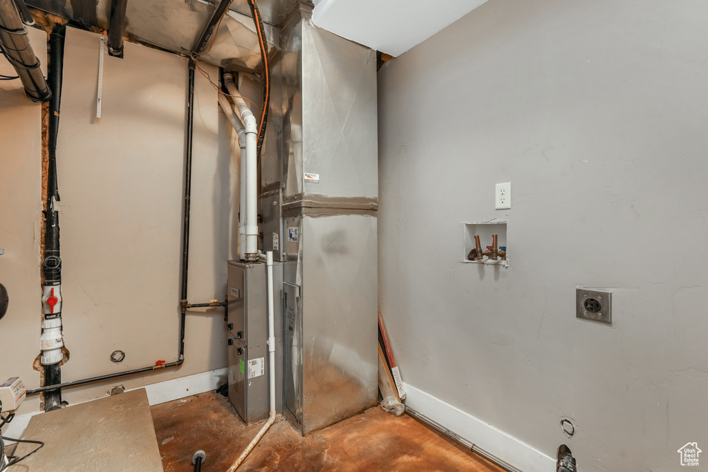 View of utility room