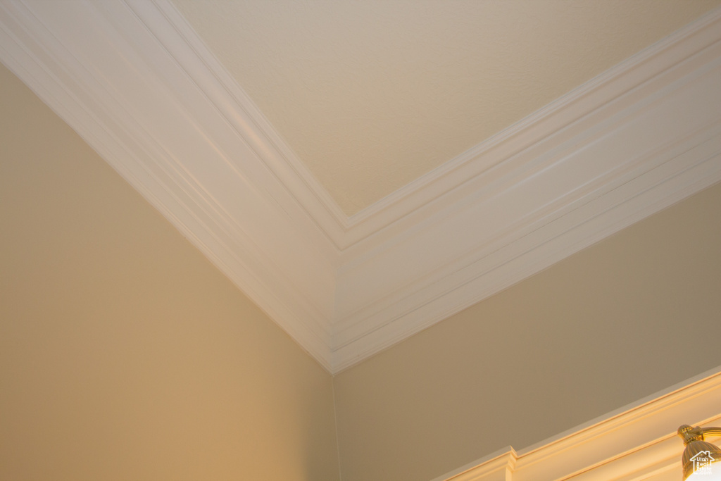 Detailed view of crown molding