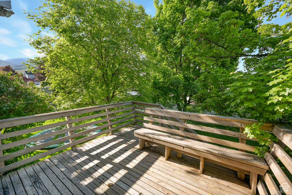 View of wooden terrace