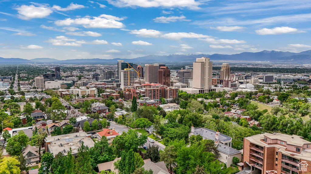 View of urban area featuring a mountainous background