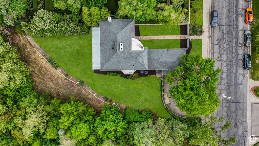 View from above of property