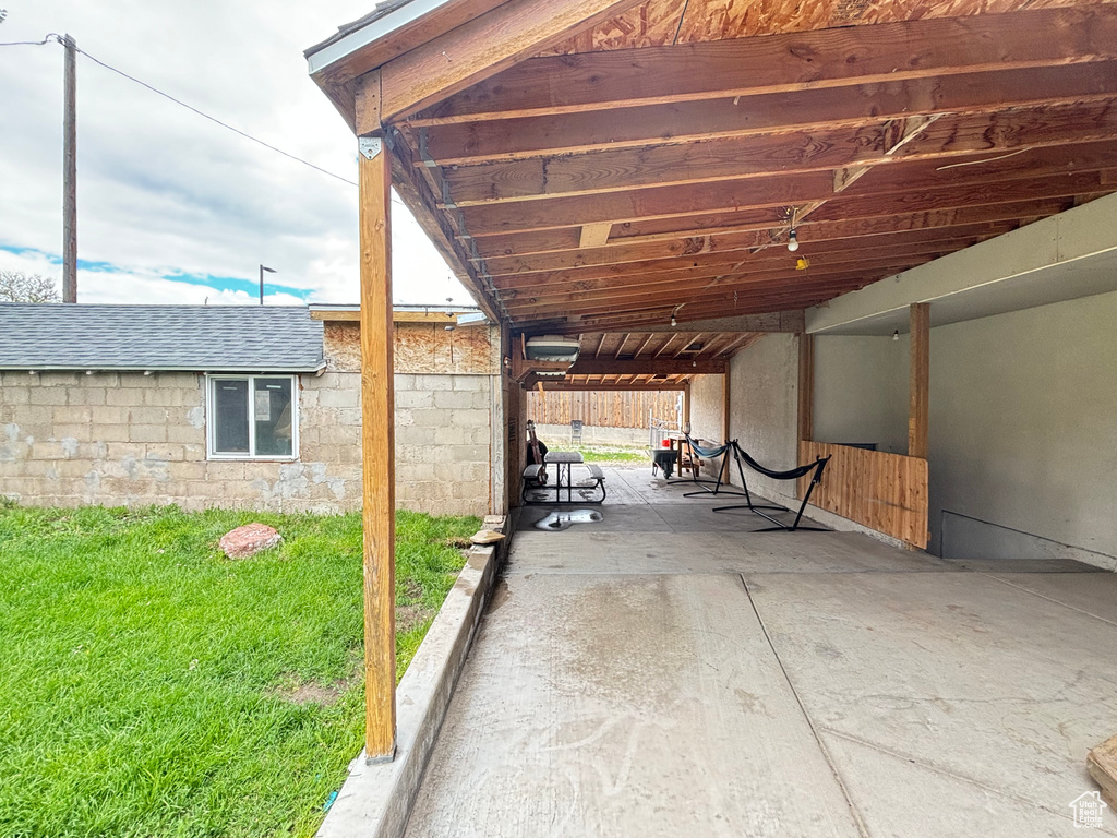 View of patio