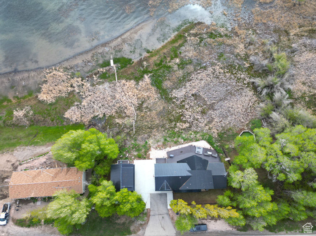 View from above of property