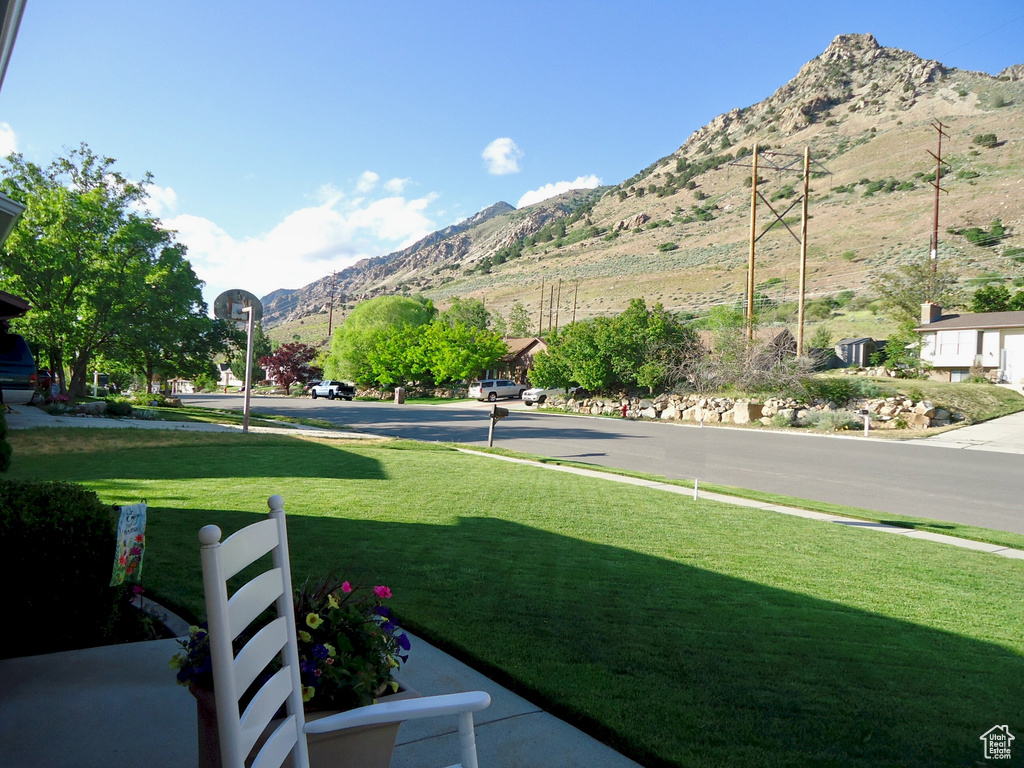 View of mountain background