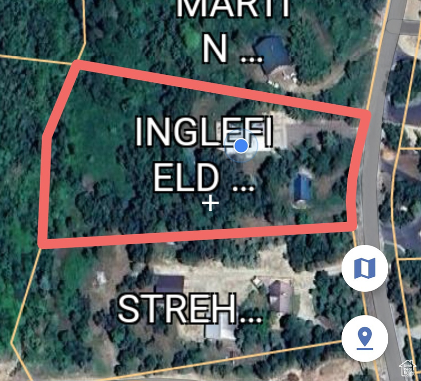Map / location with property boundaries highlighted